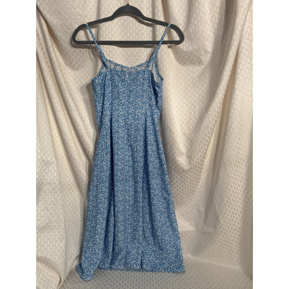 Joress Women's Blue/White Floral Midi Sundress Square Neck XS - Picture 4 of 10